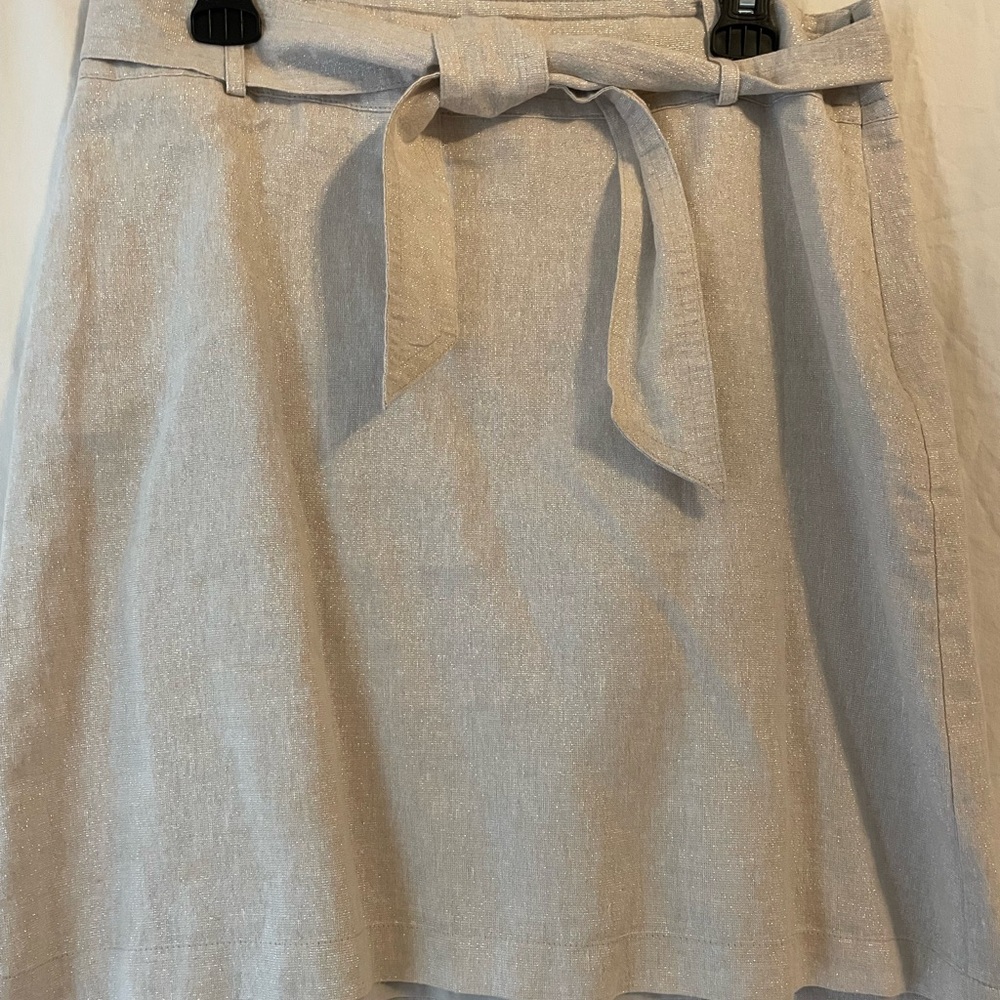 Loft metallic khaki Women's Skirt